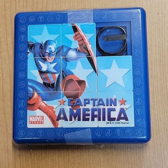 Captain America Action Figure and DVD, Slide Puzzle (sealed) - Picture 9 of 10